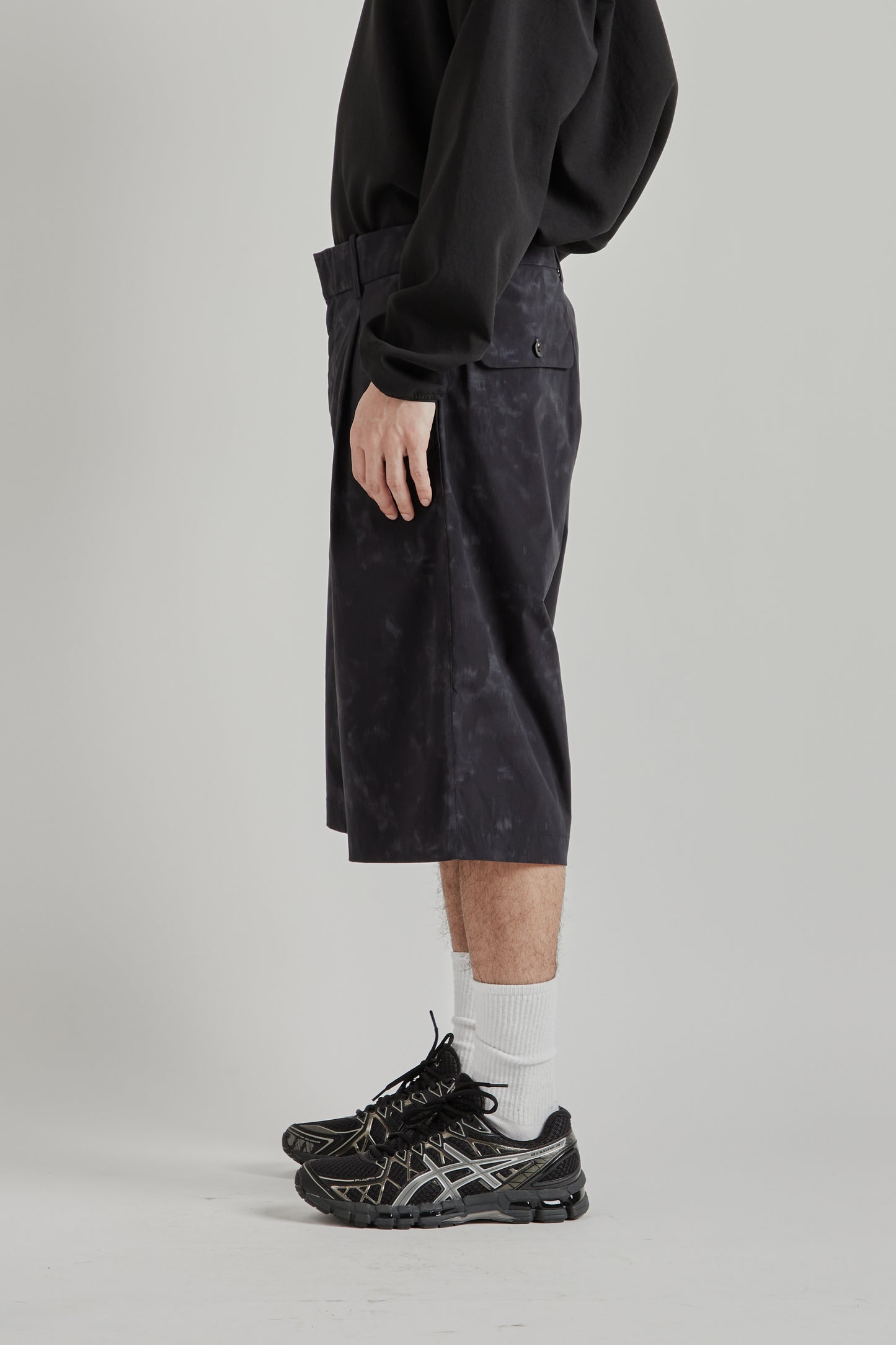Goldwin SS26 Yurameki Shorts Black1815