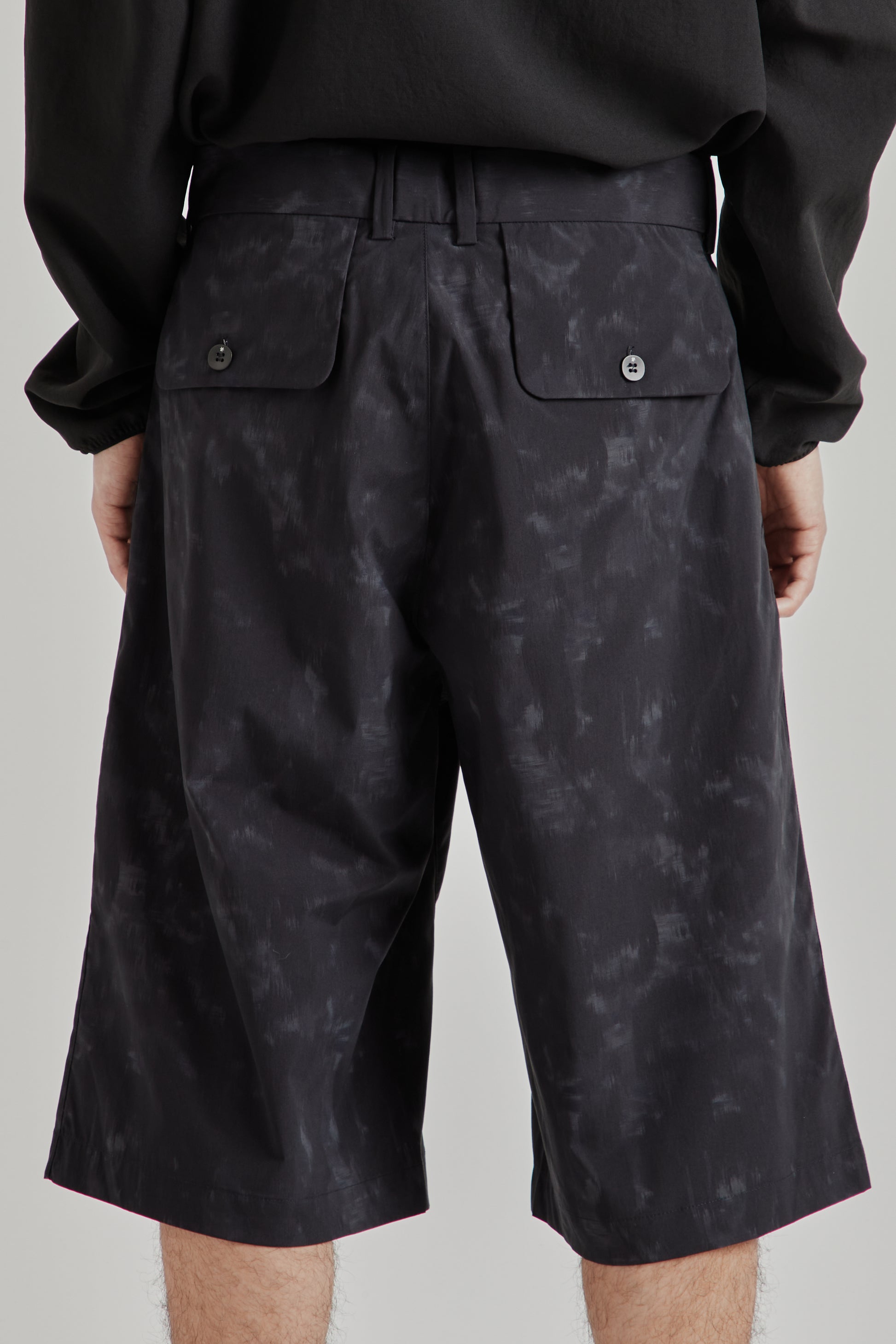 Goldwin SS26 Yurameki Shorts Black1819