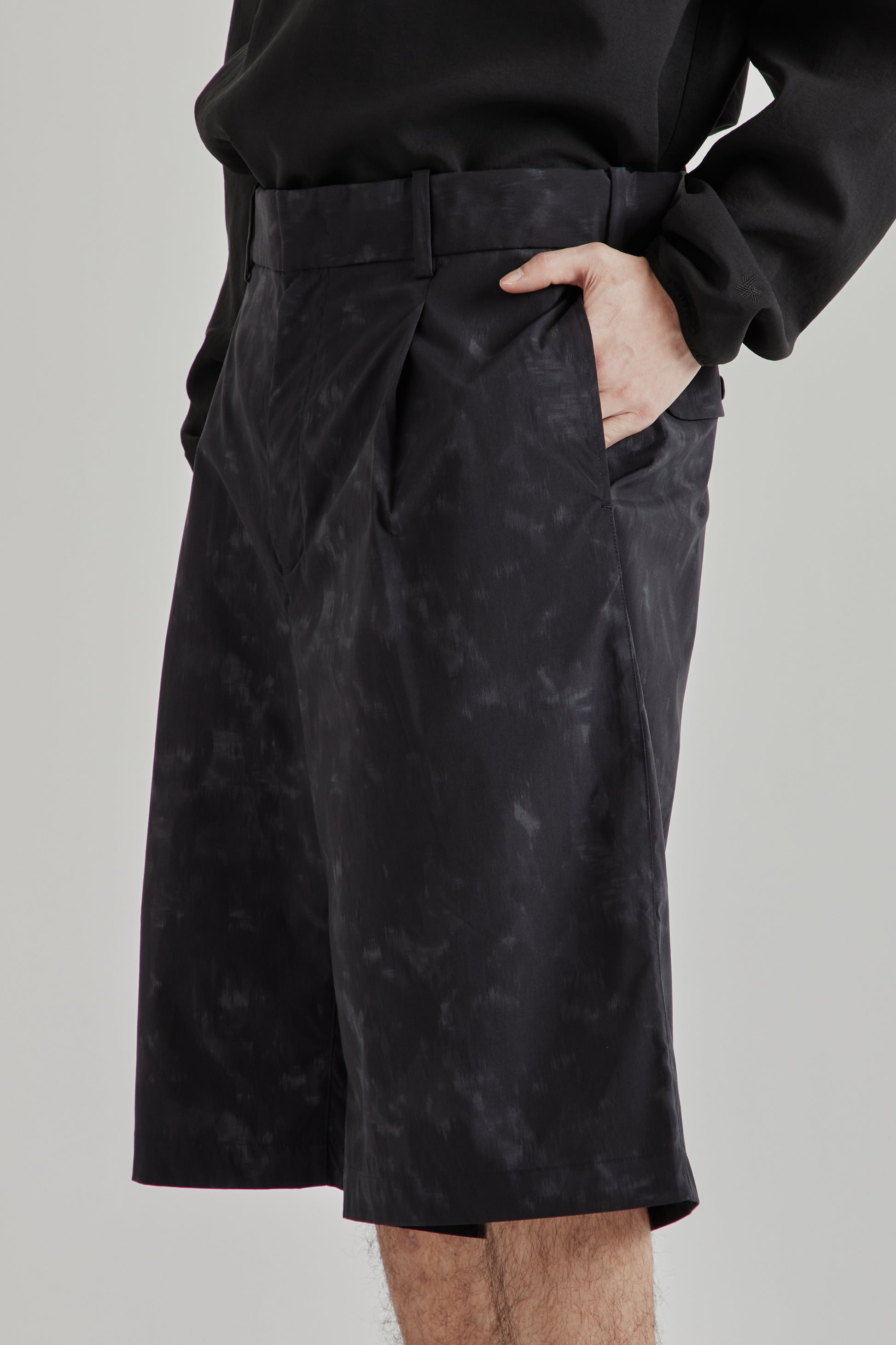 Goldwin SS26 Yurameki Shorts Black1824