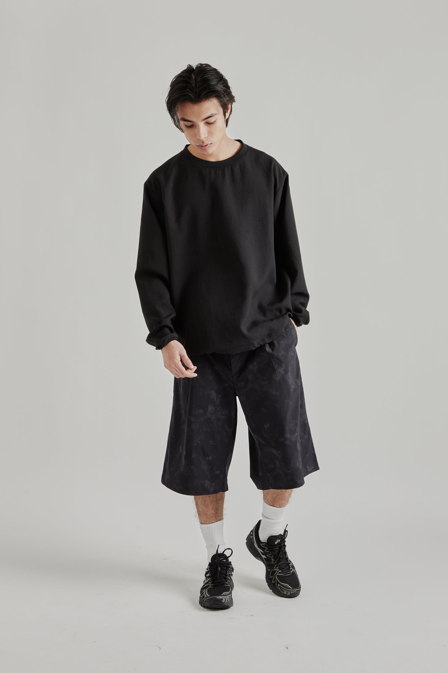 Goldwin SS26 Yurameki Shorts Black1828