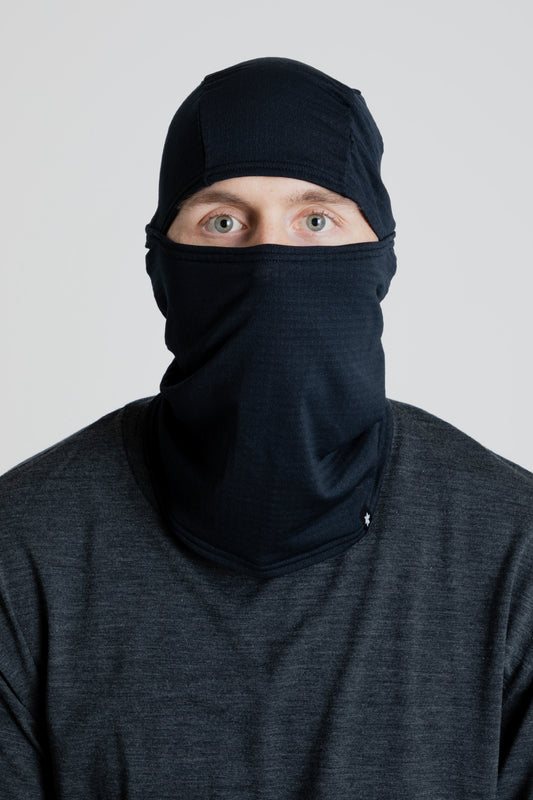 Goldwin Stretch Grid Balaclava in Black