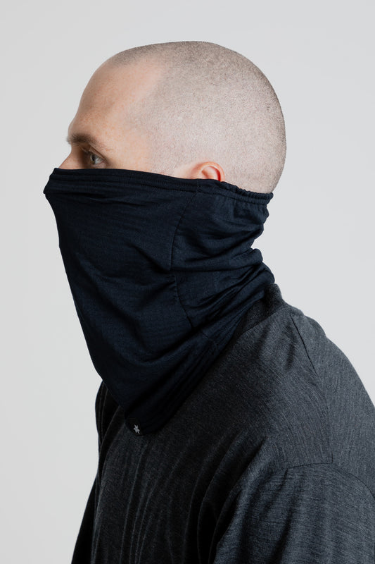 Goldwin Stretch Grid Neck Gaiter in Black