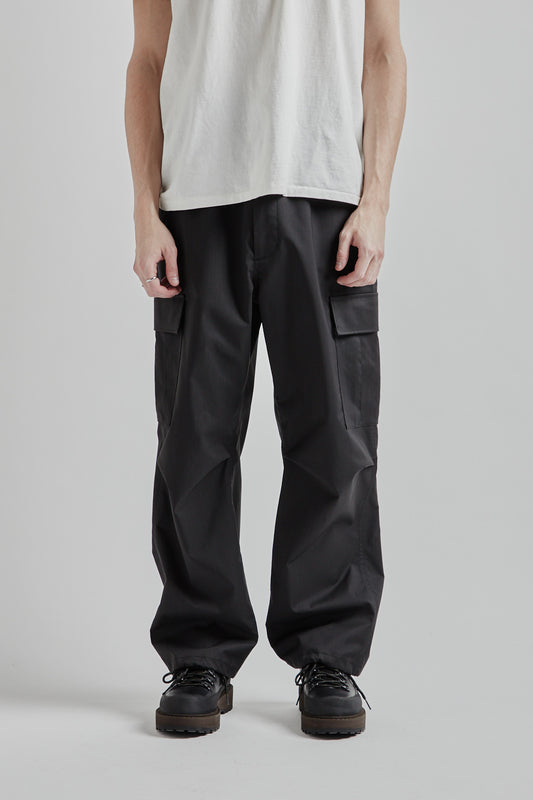 Goldwin Wolly Twill Cargo Pants Black Gray 02