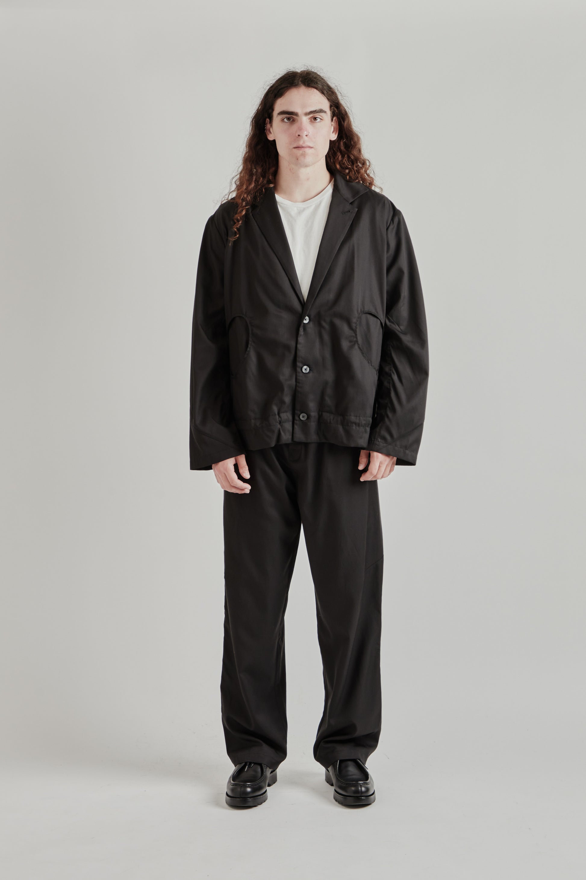 Greg Laboratory SS26 Experimental Standard Blazer Black0346