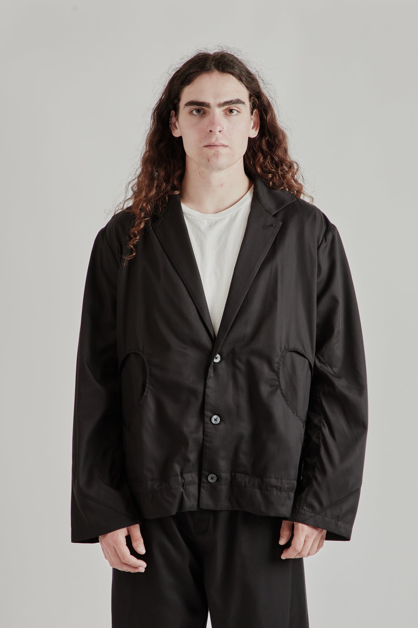 Greg Laboratory SS26 Experimental Standard Blazer Black0347