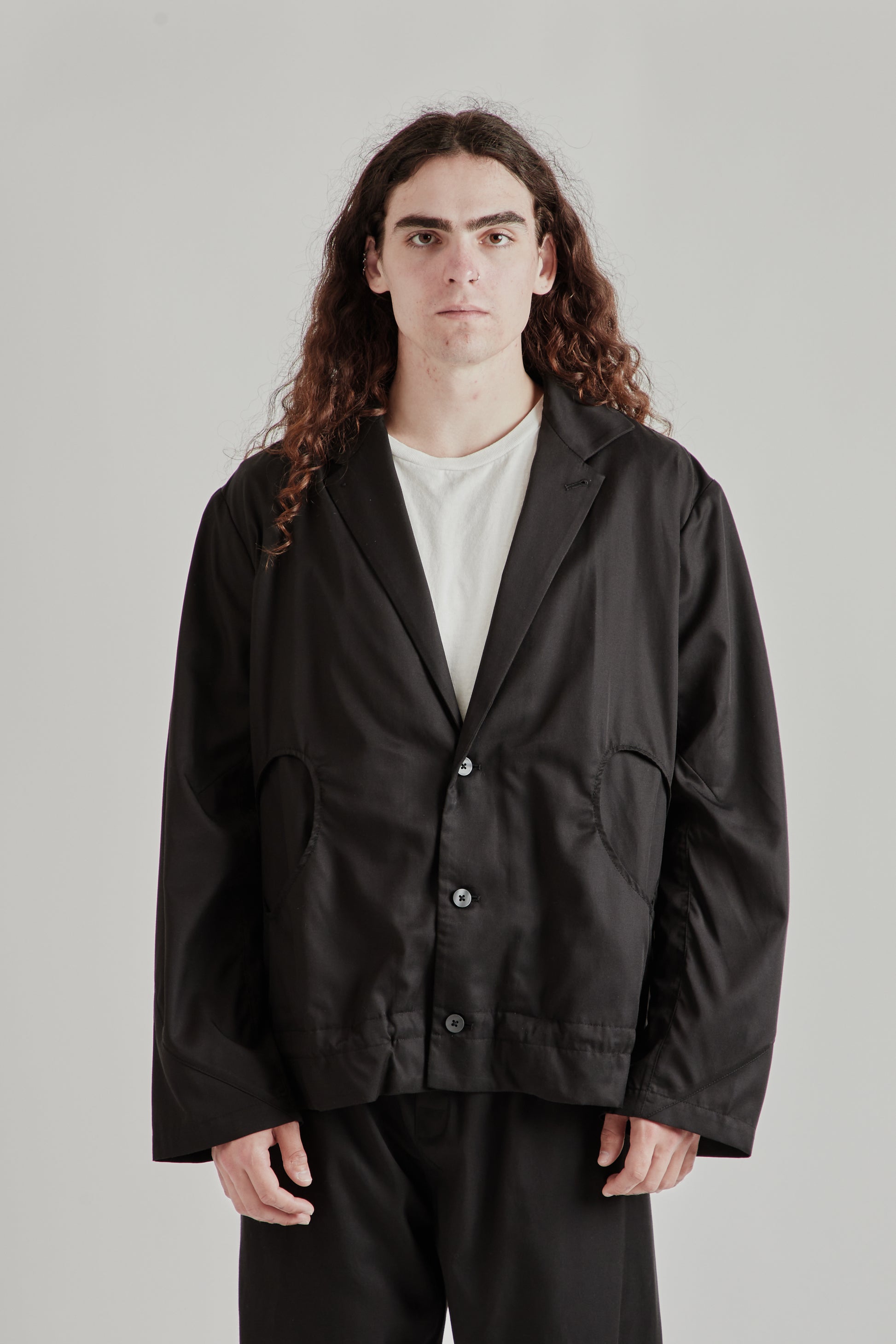 Greg Laboratory SS26 Experimental Standard Blazer Black0347