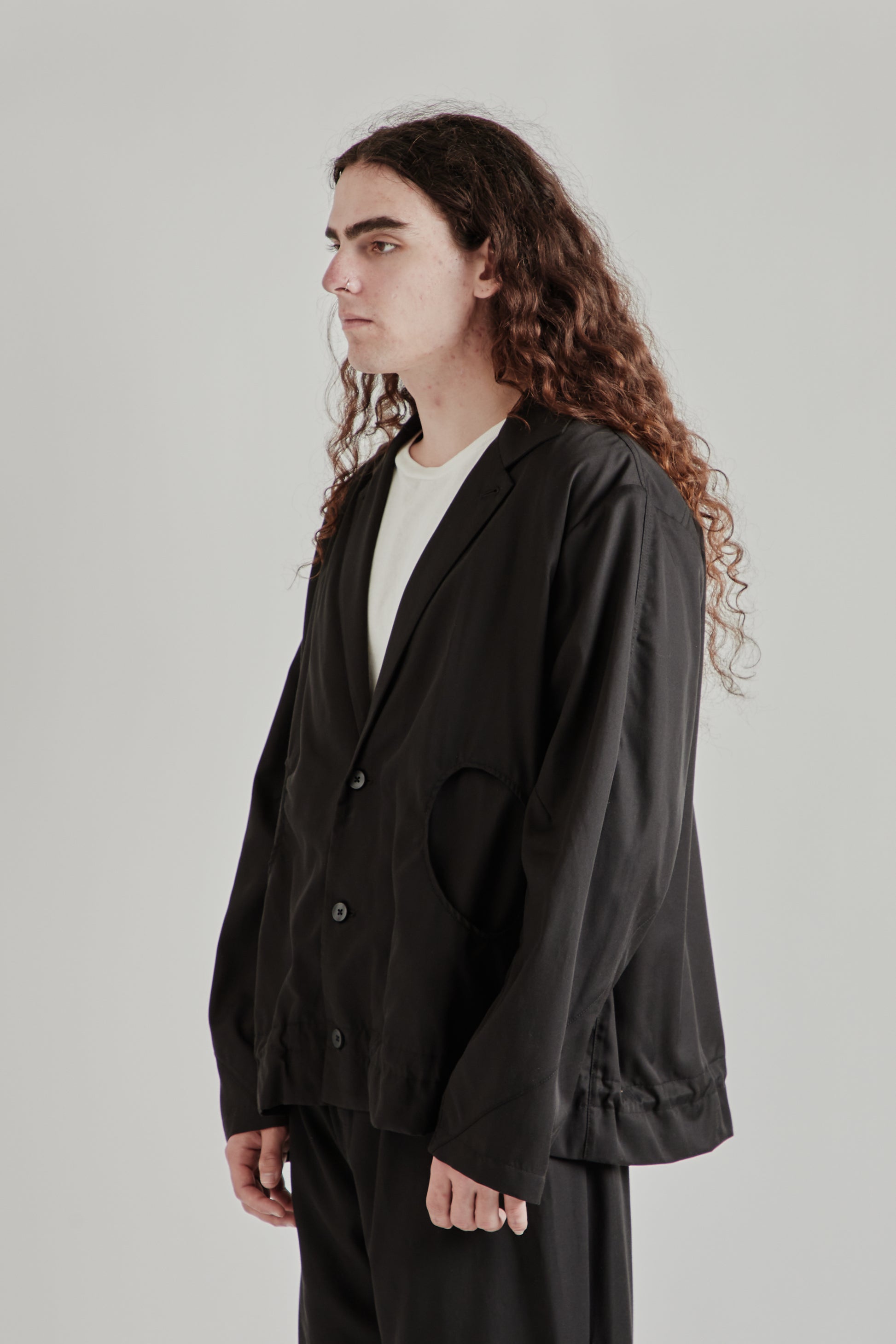 Greg Laboratory SS26 Experimental Standard Blazer Black0351