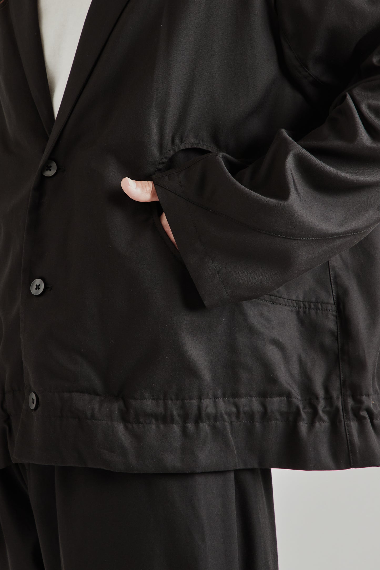 Greg Laboratory SS26 Experimental Standard Blazer Black0363