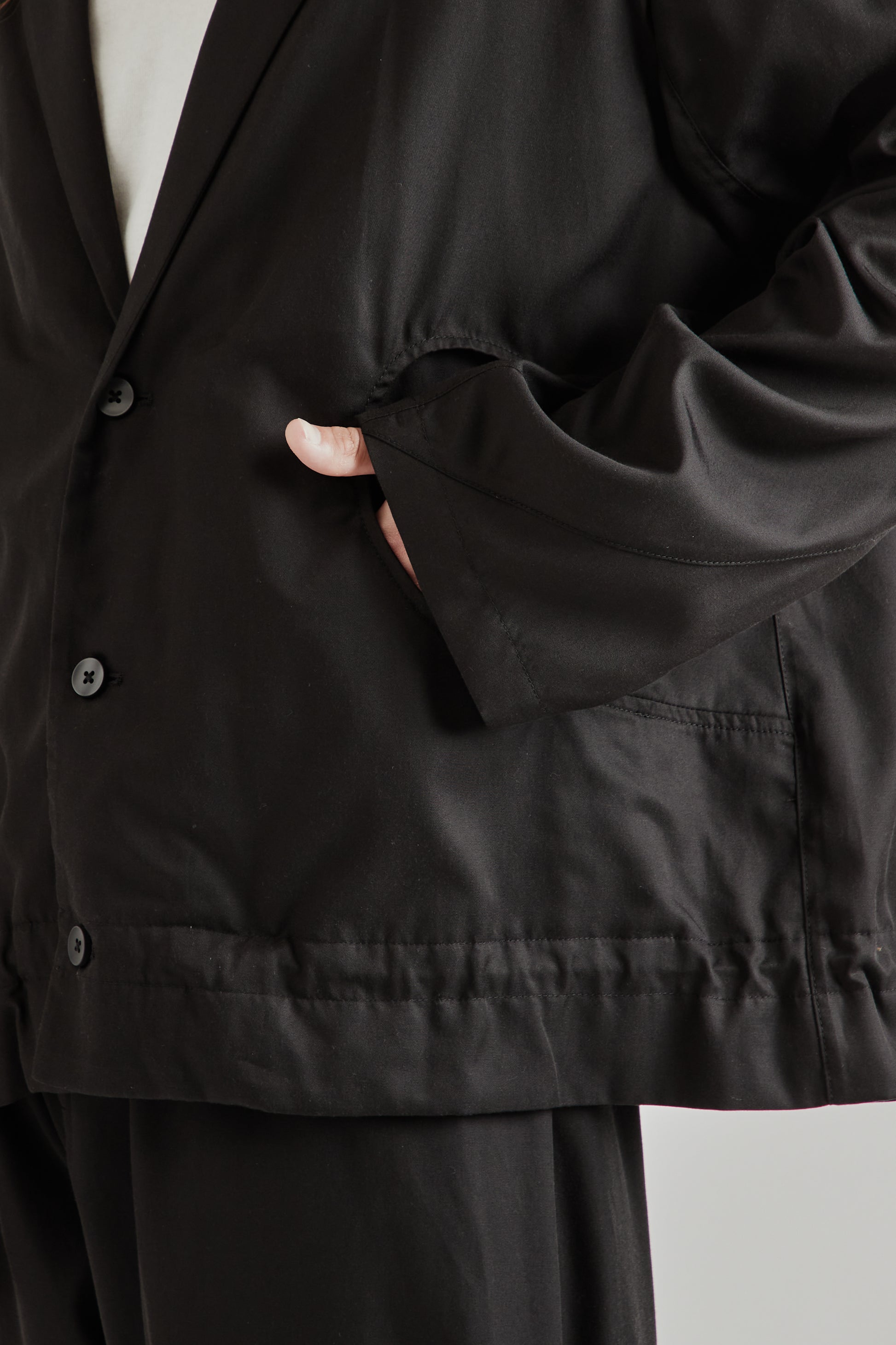 Greg Laboratory SS26 Experimental Standard Blazer Black0363