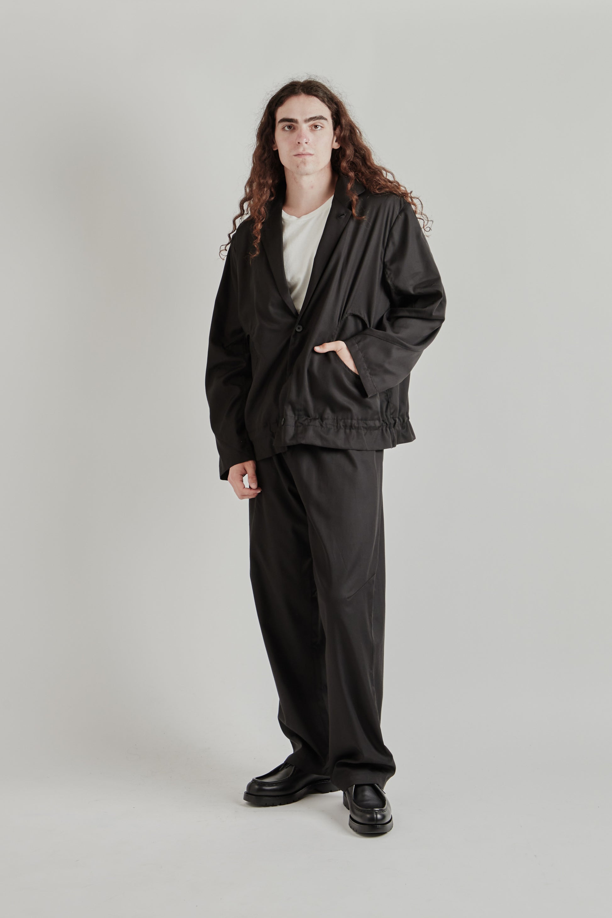 Greg Laboratory SS26 Experimental Standard Blazer Black0370