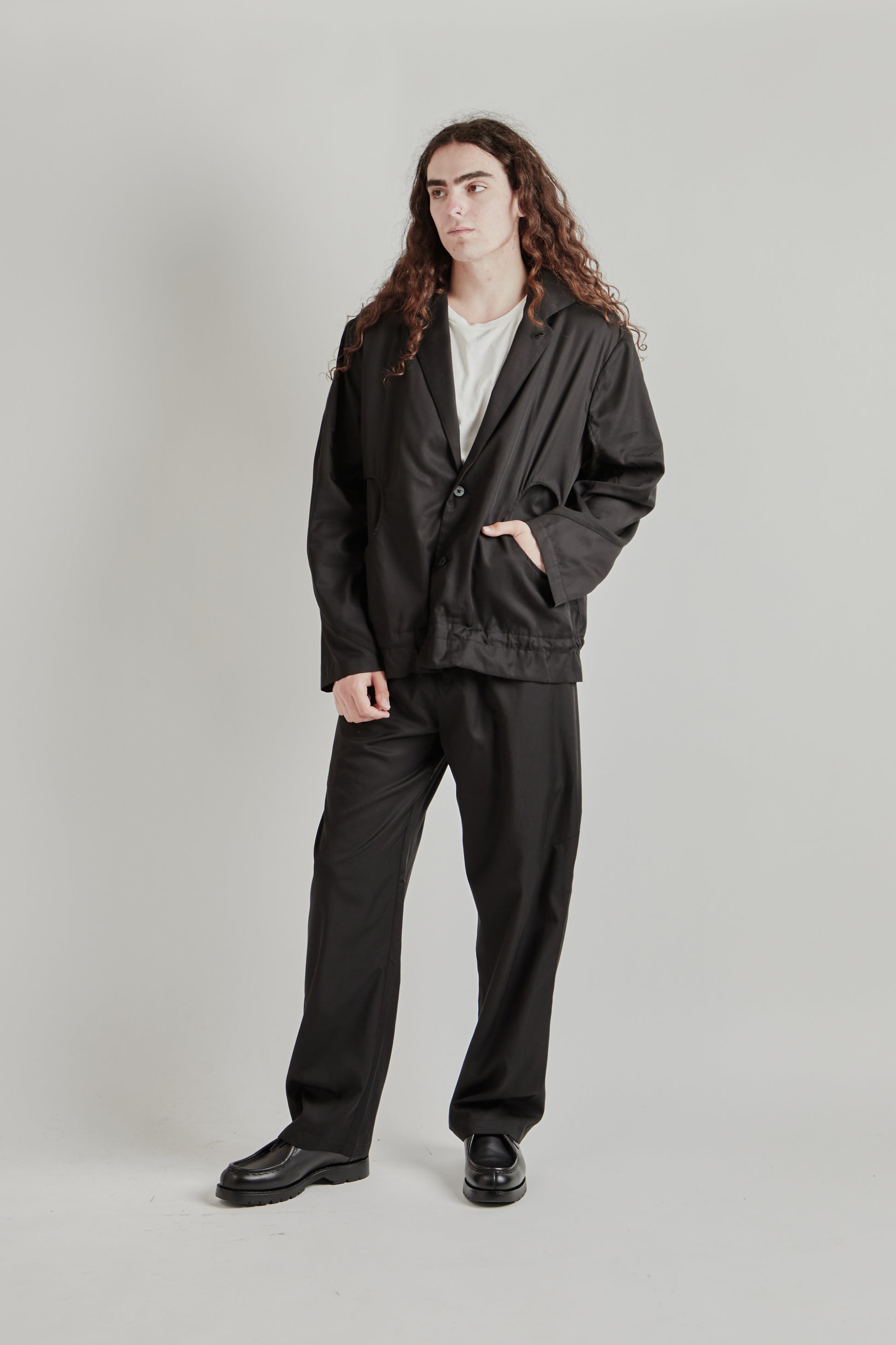 Greg Laboratory SS26 Experimental Standard Blazer Black0372