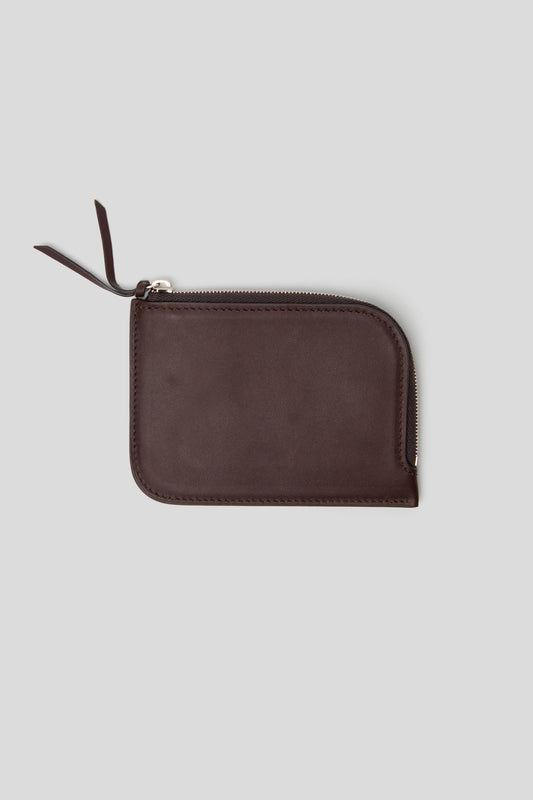 Half-Zip Wallet - Chocolate Double-Tanned Calf