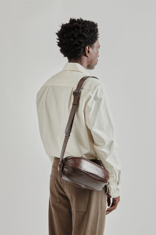 Boya L Distressed Bag - Dark Brown