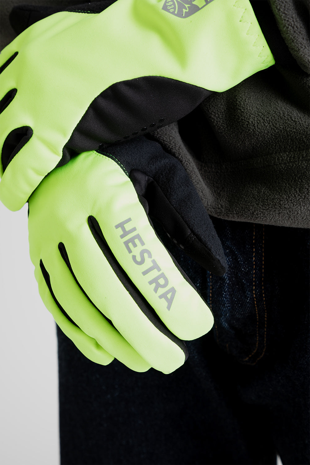 Hestra Gloves Runners All Weather in Yellow