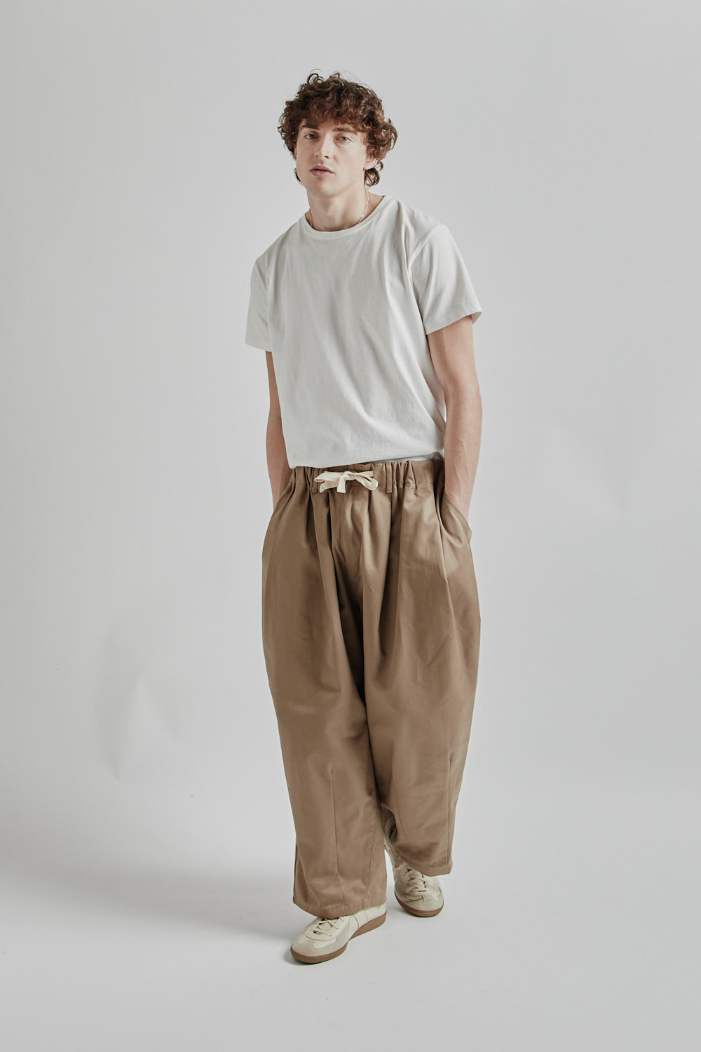 Is-Ness Balloon EZ Pants Beige 012