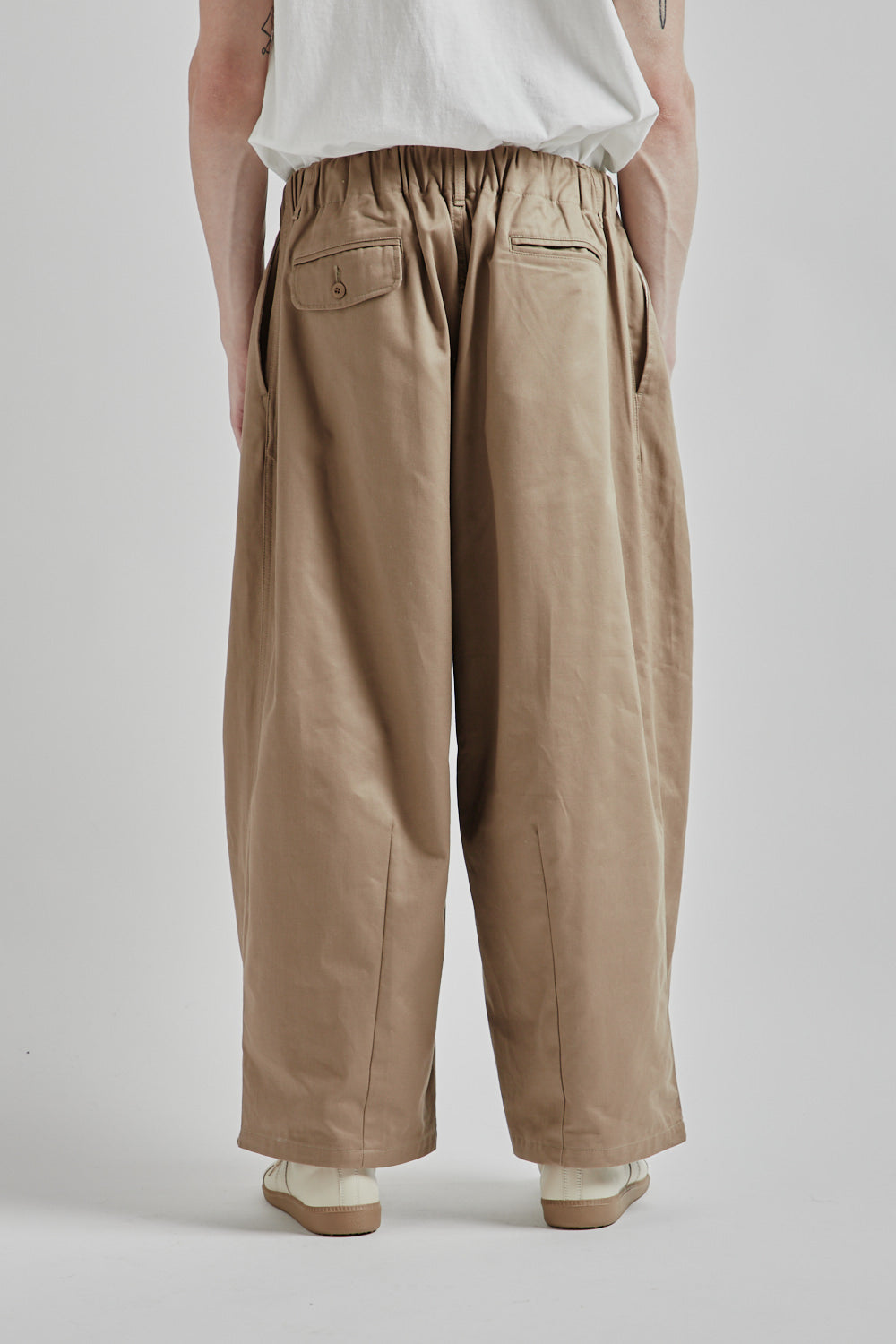 Is-Ness Balloon EZ Pants Beige 07