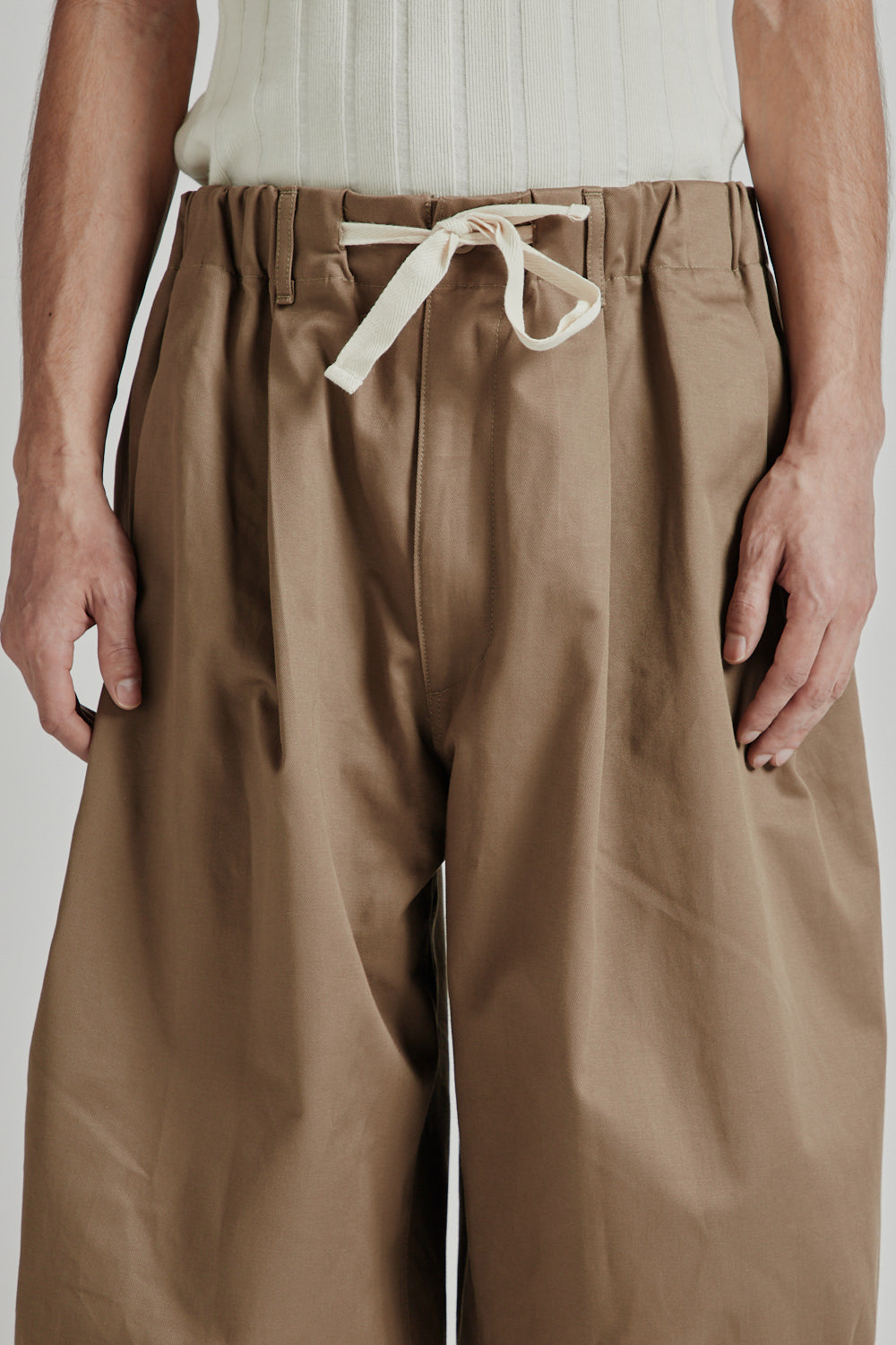 Is-Ness Balloon EZ Pants Beige 011 