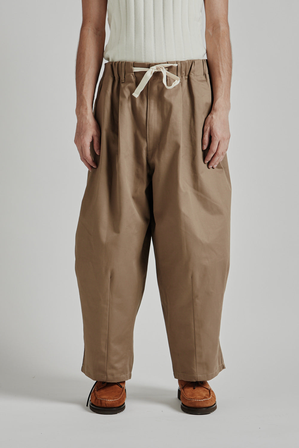 Is-Ness Balloon EZ Pants Beige 07 