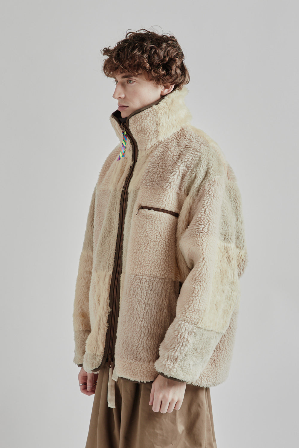 最も完璧な × is-ness Y(dot) Beige/Brown Fleece Reversible NORDISK ジャケット・アウター