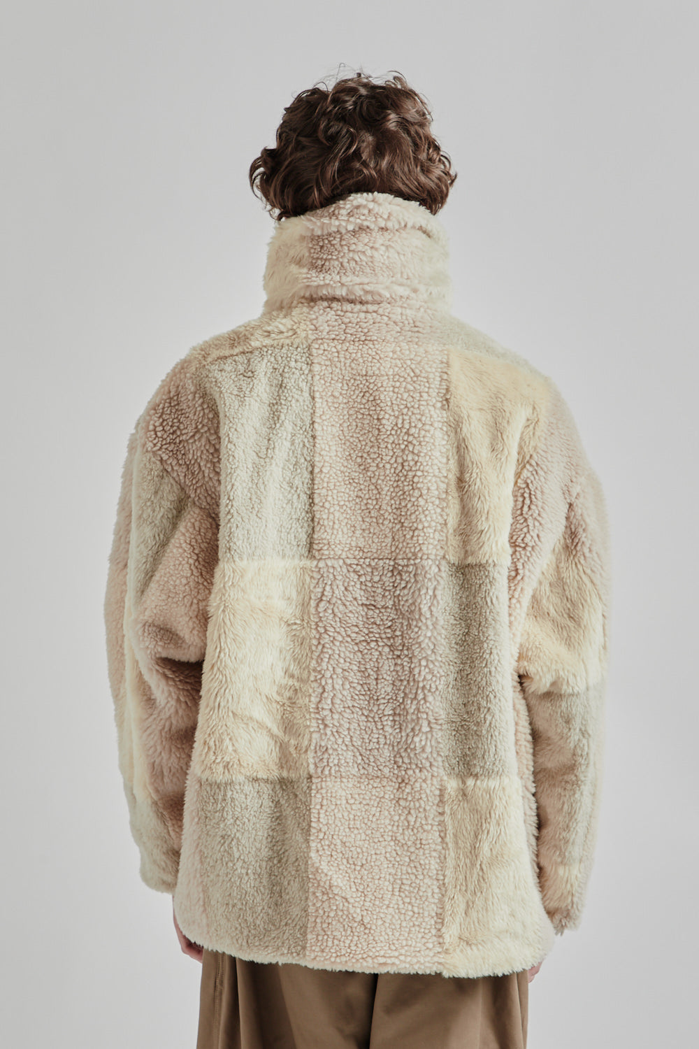 is-ness × Y(dot) BY NORDISK Reversible Fleece Jacket - Beige/Brown