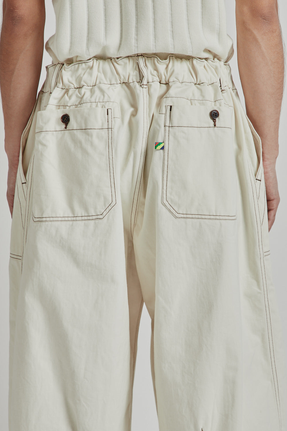 Is-ness Balloon Baker Pant Off White 8