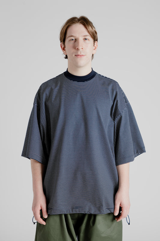 Is-Ness Balloon Border S/S T-Shirts in Navy