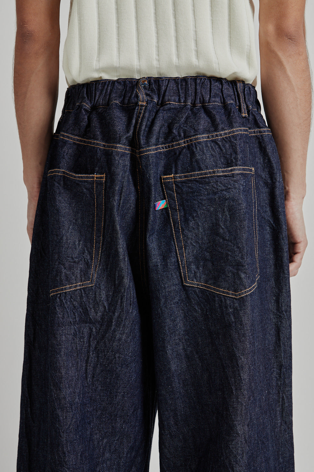 Is-Ness Denim 5 Pocket Balloon Pants - Indigo One Wash | Wallace