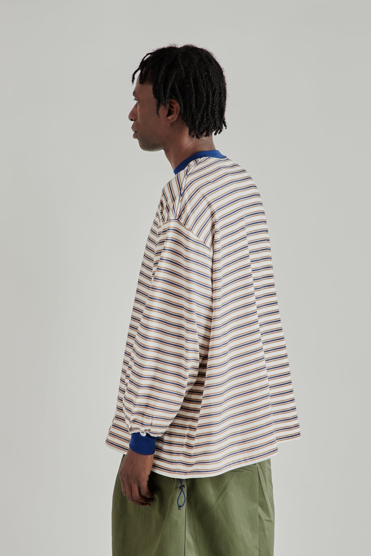 Balloon Border Longsleeve T-Shirt - Blue/Wine