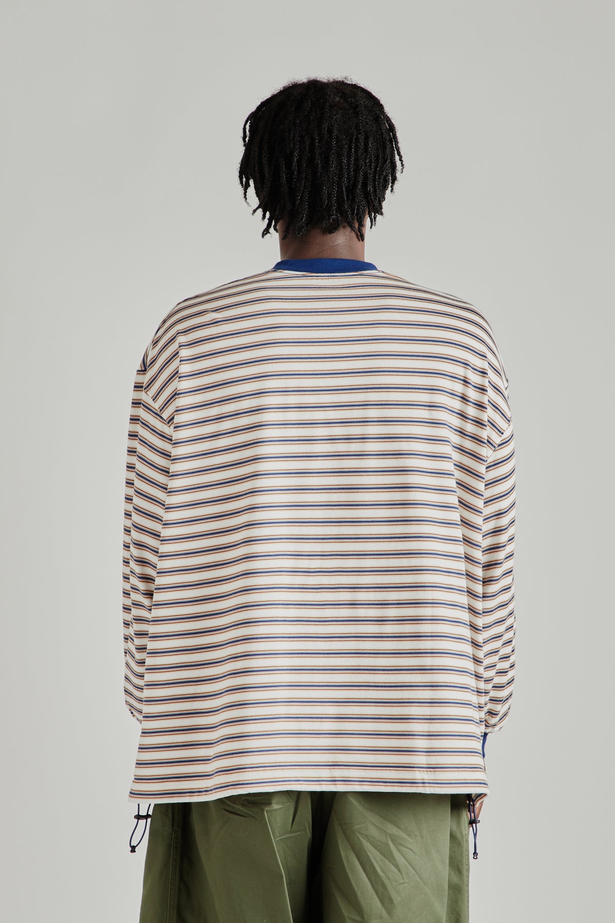 Balloon Border Longsleeve T-Shirt - Blue/Wine