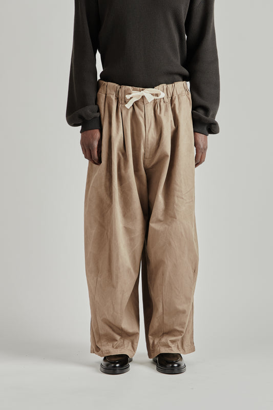 Is-ness FW26 Balloon EZ Pants Beige0164