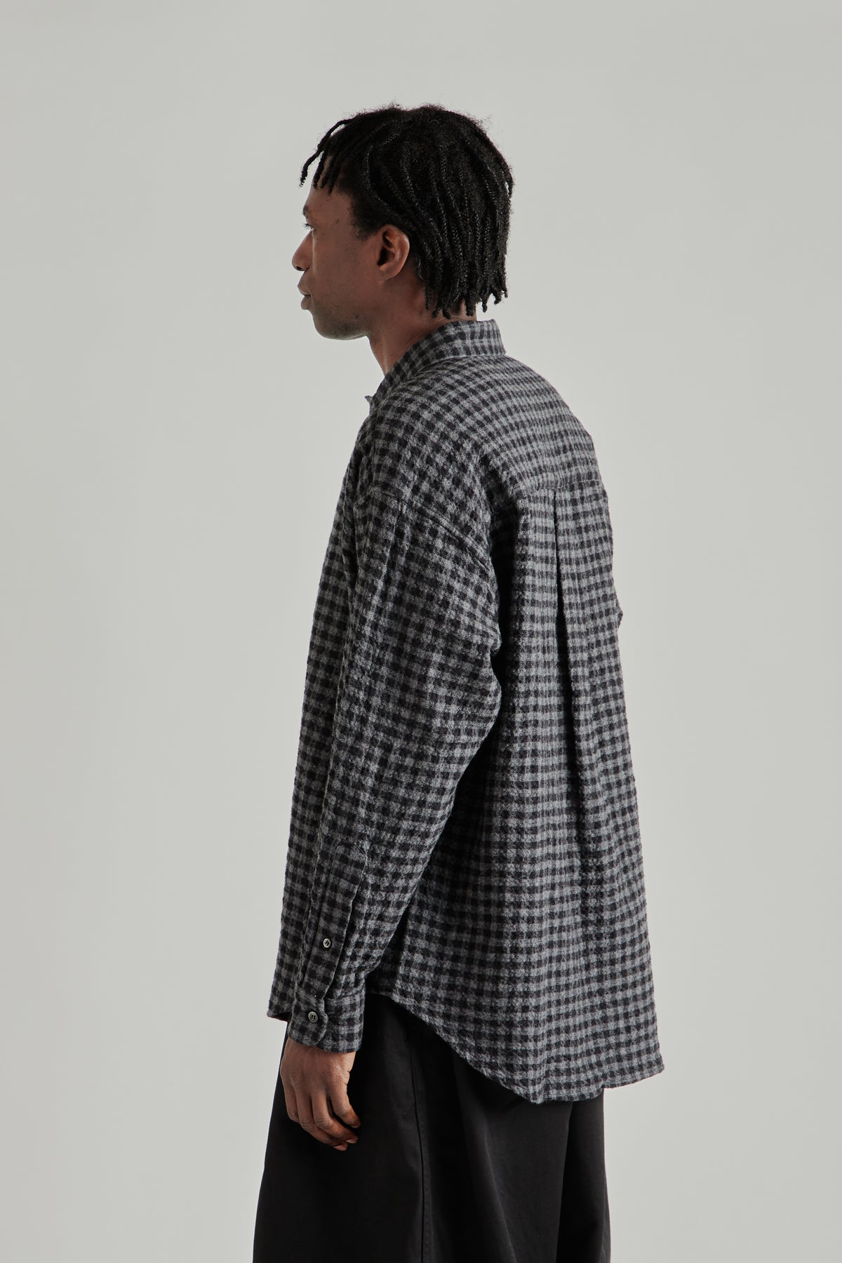 Ripple Check Shirt - Black/Charcoal