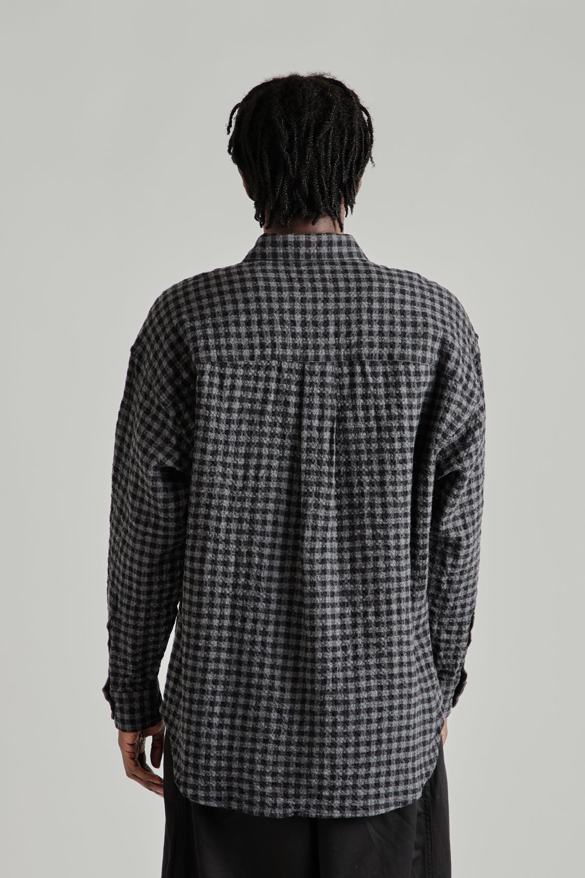 Ripple Check Shirt - Black/Charcoal