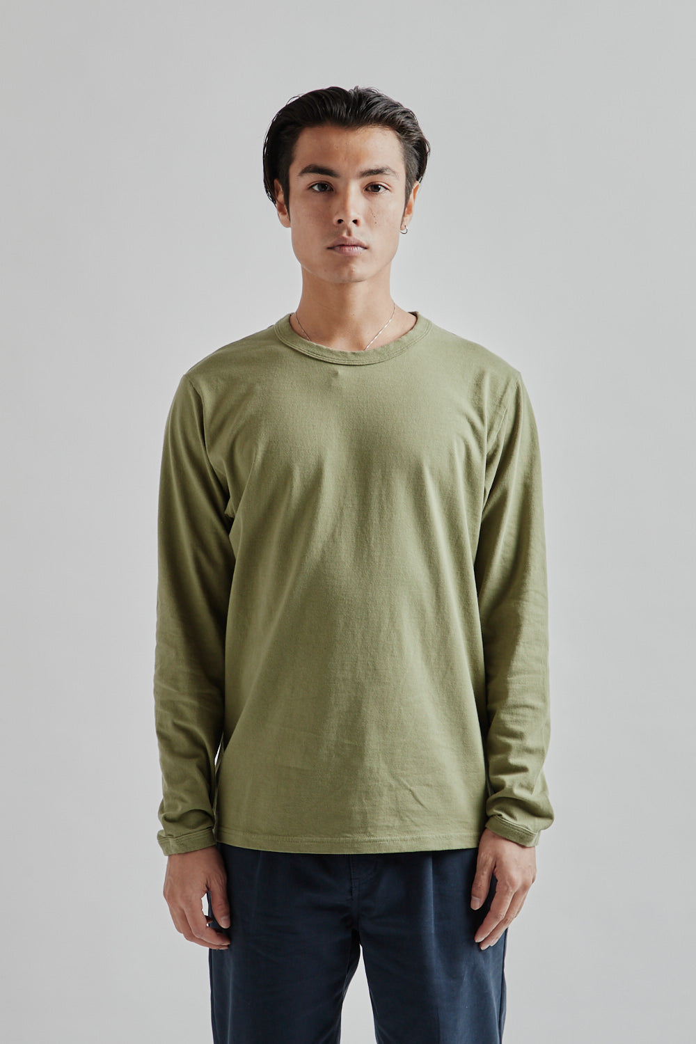 Jackman LS Lead-off T-Shirt Olive 2