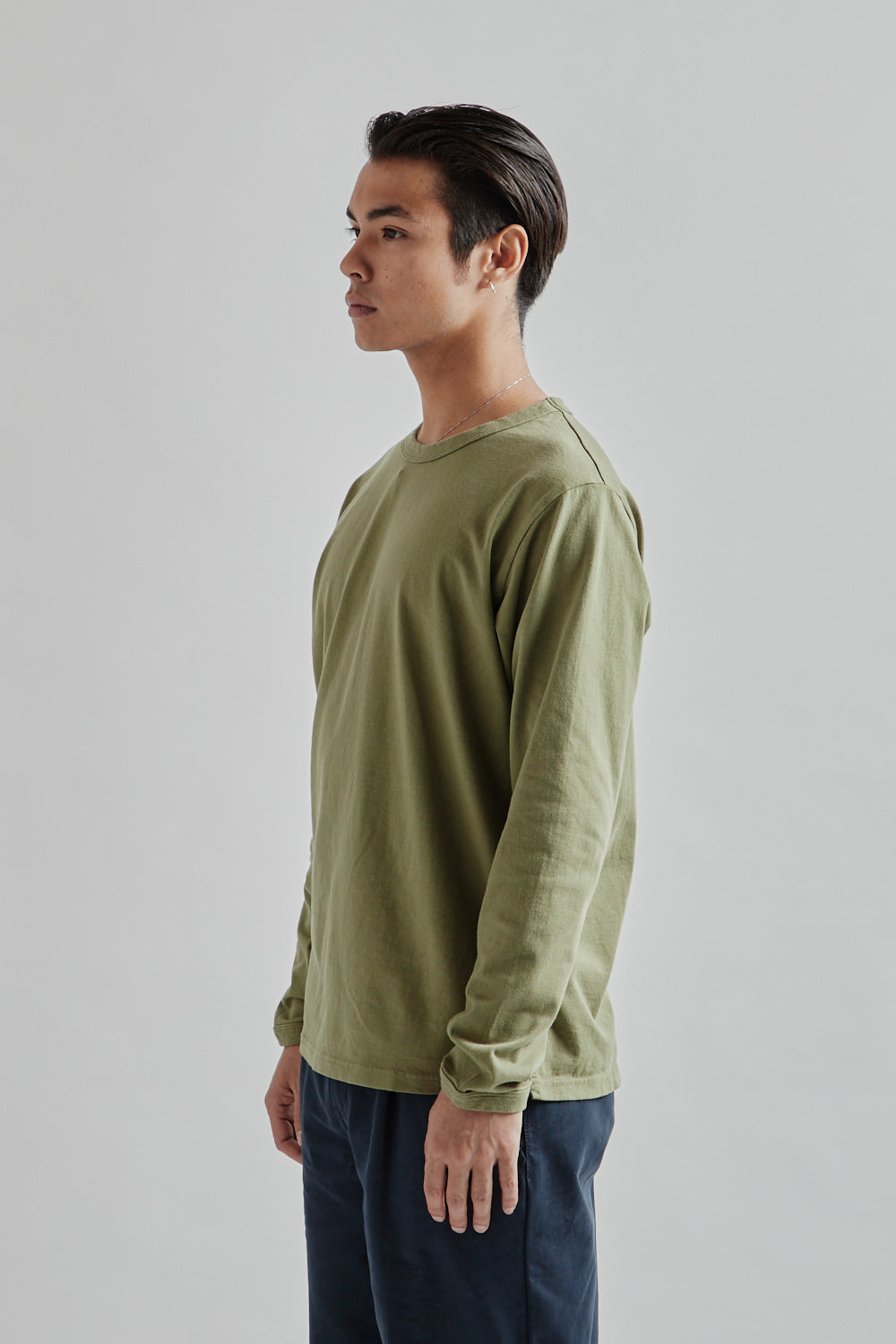 Jackman LS Lead-off T-Shirt Olive 3