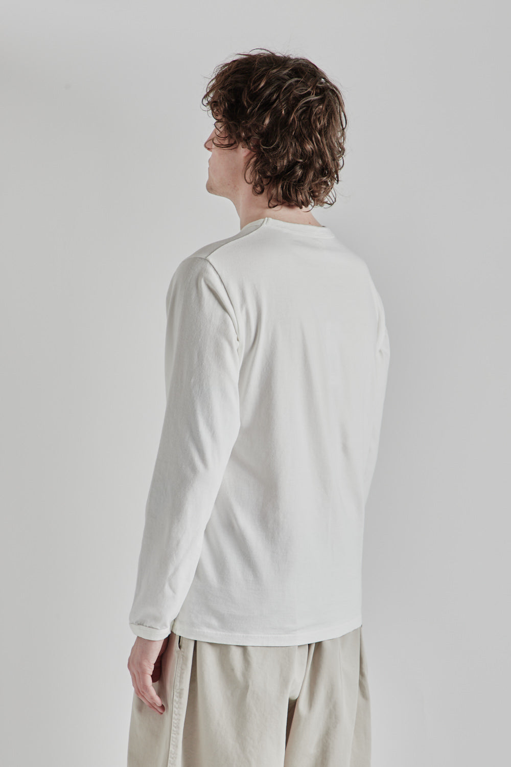 L/S Lead Off T-Shirts - White