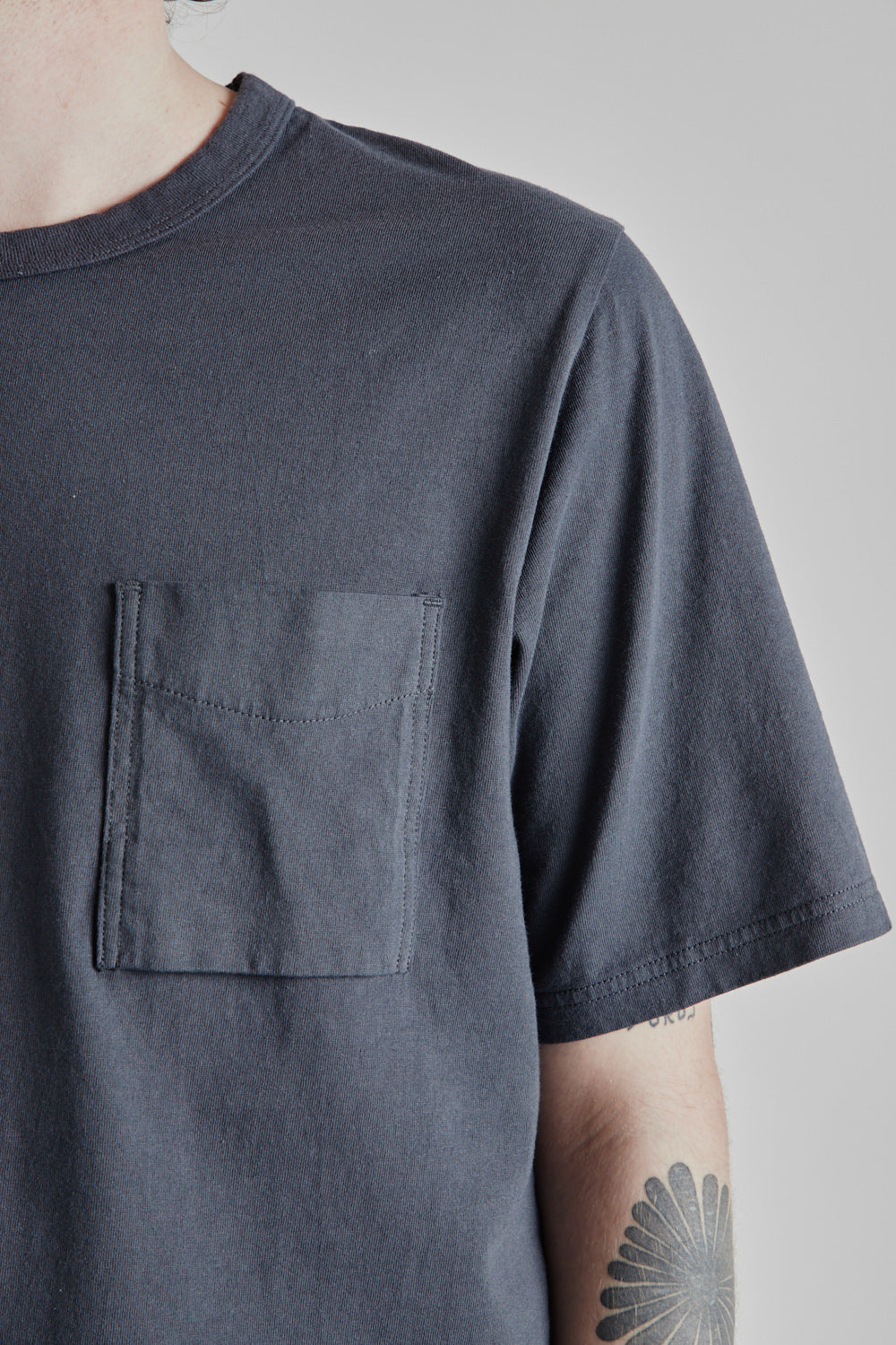 Pocket T-Shirt - Dark Blue Gray