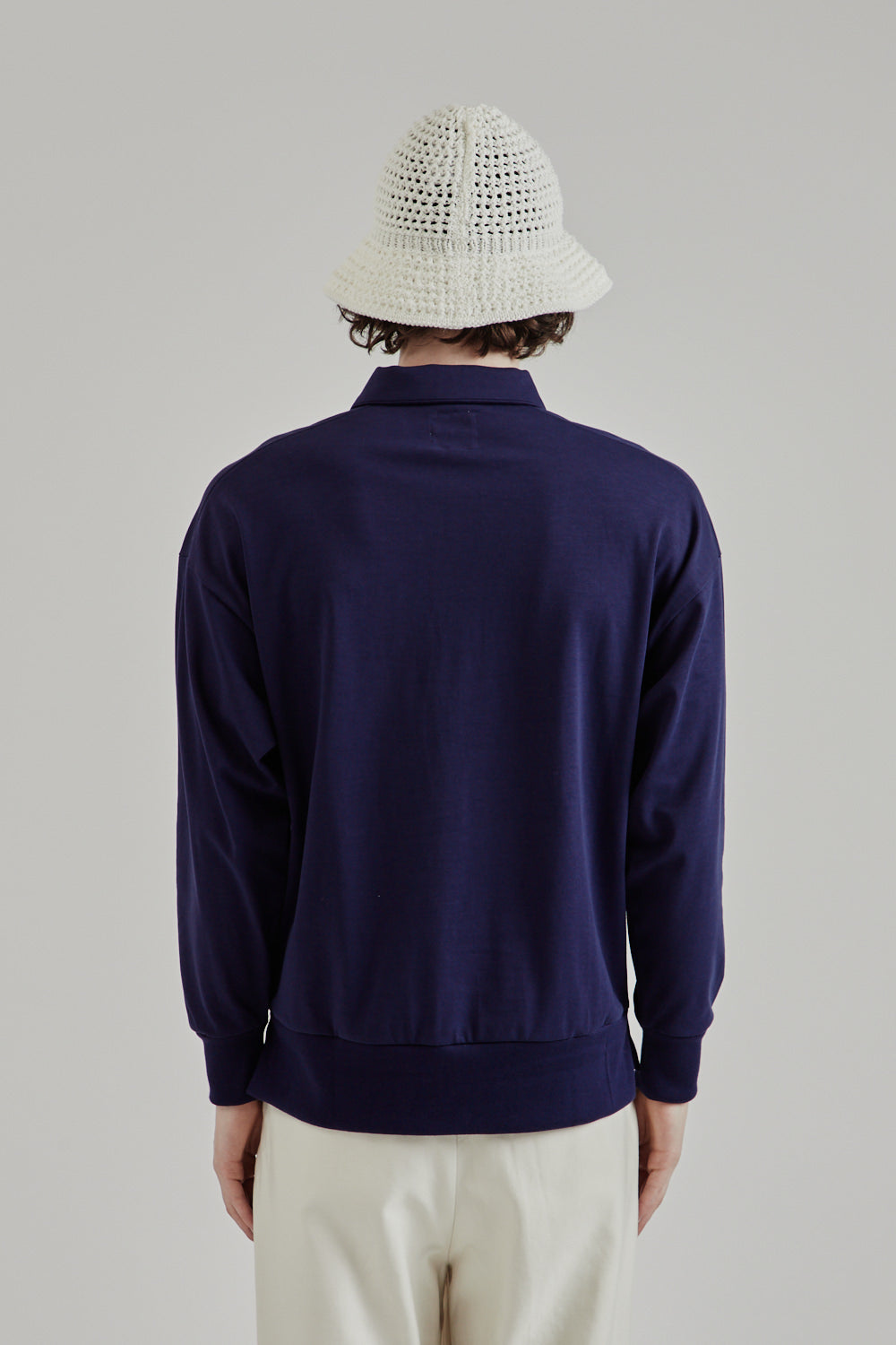Jackman SS25 Grace LS Owners Polo Blue Depths 5