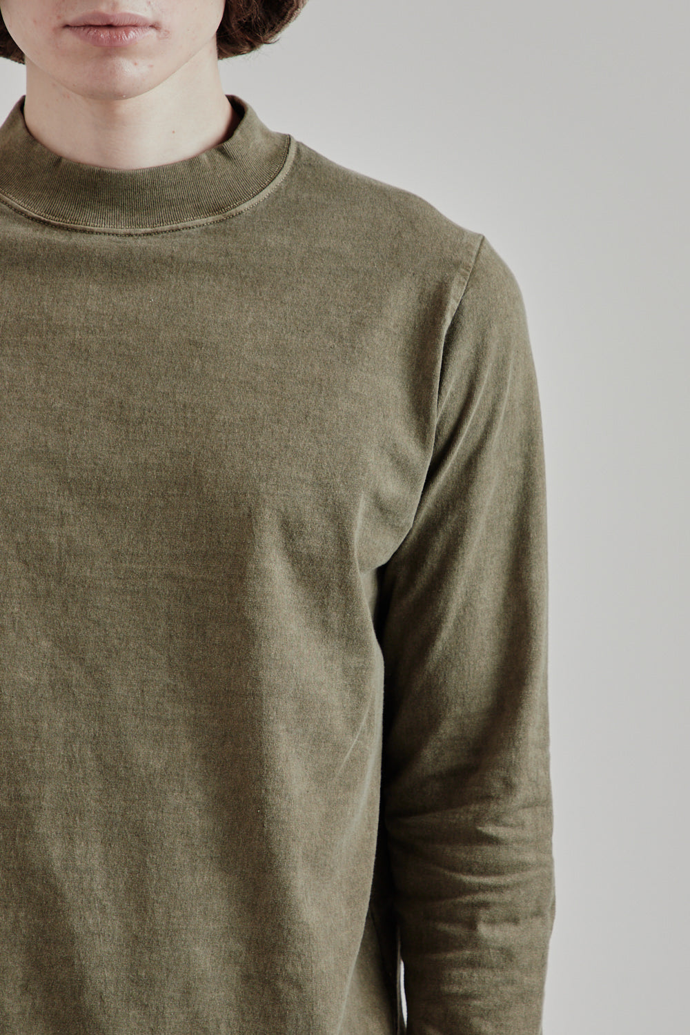 Jackman SS25 Midneck LS Tshirt Fade Sepia 7