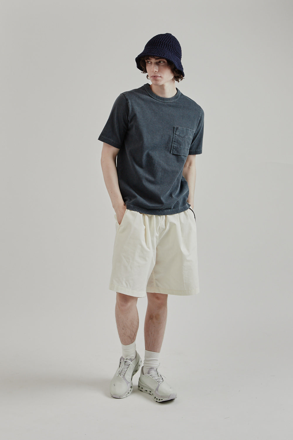 Jackman SS25 Pocket Tshirt Fade Blue Gray 10