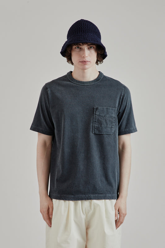 Jackman SS25 Pocket Tshirt Fade Blue Gray 2