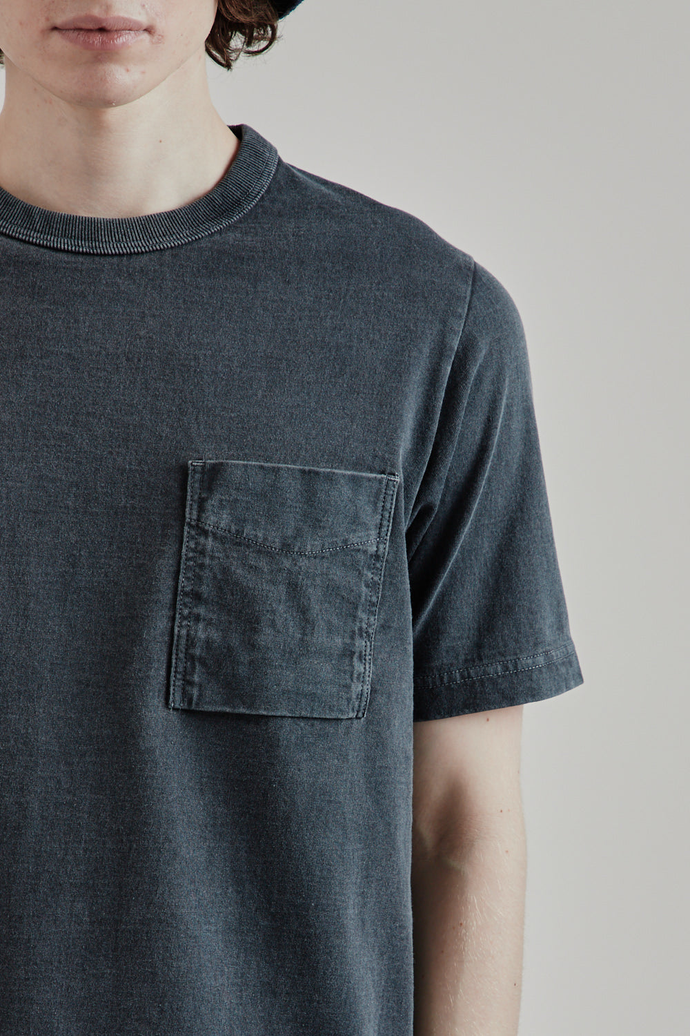 Jackman SS25 Pocket Tshirt Fade Blue Gray 7