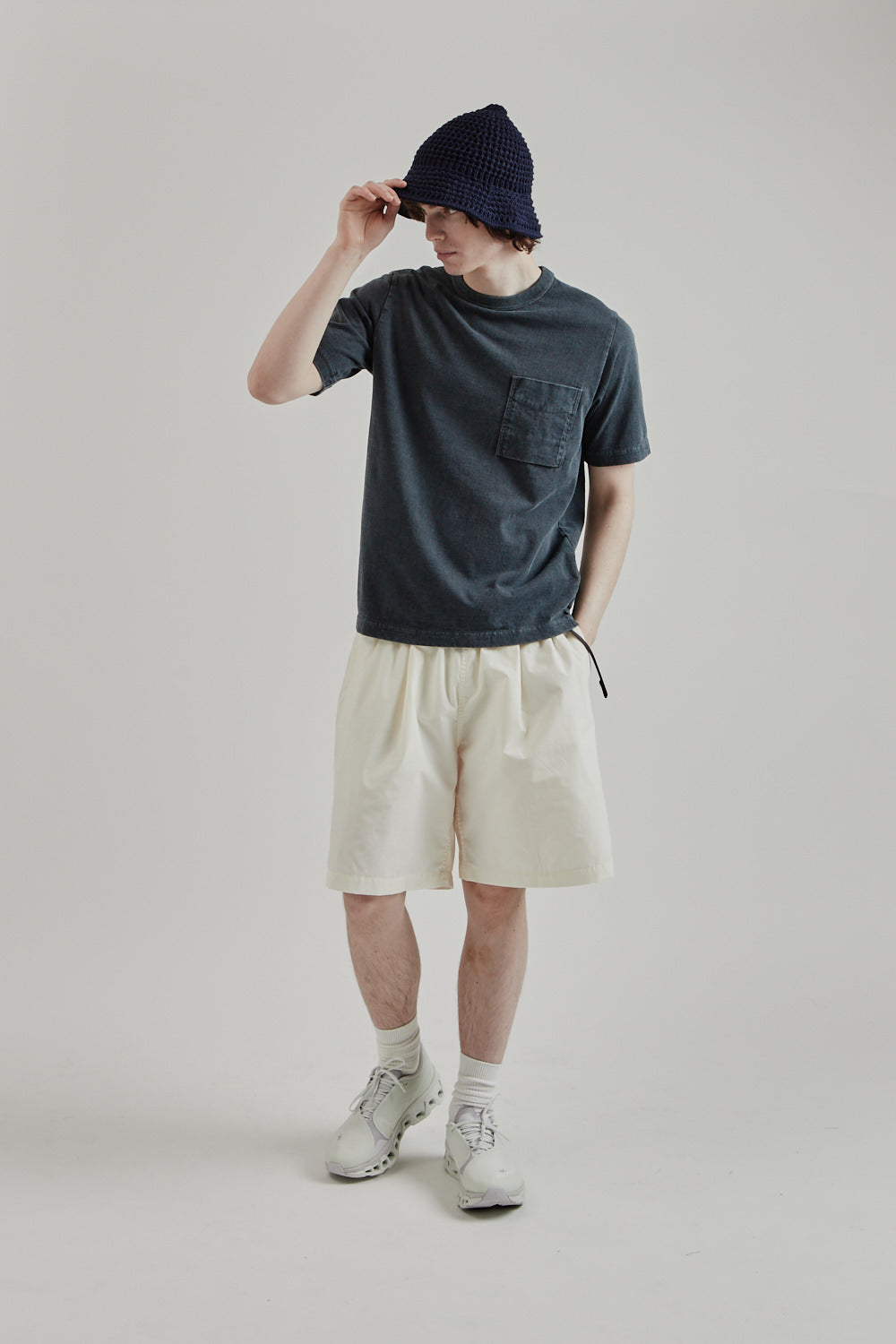 Jackman SS25 Pocket Tshirt Fade Blue Gray 9