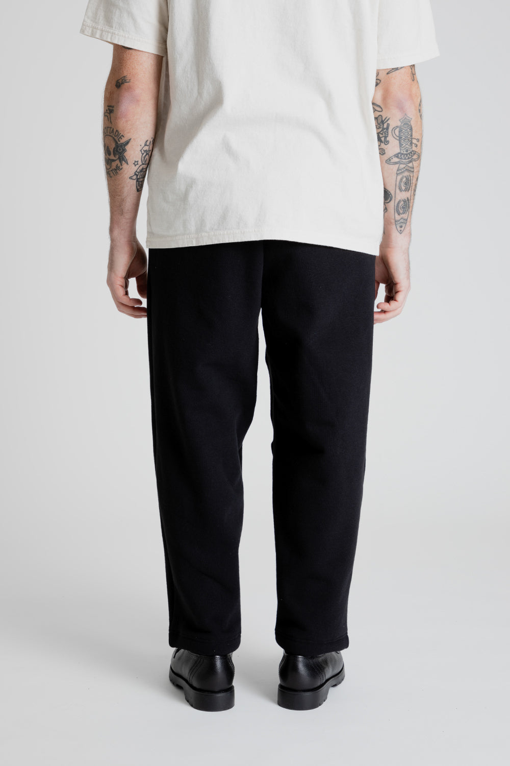 Jackman Stretch Sweat Buggy Pants in Black