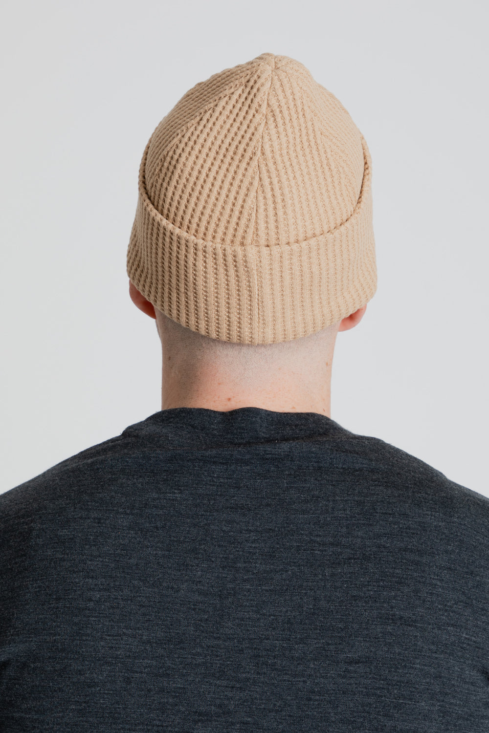 Jackman Waffle Knit Cap in Bisquit
