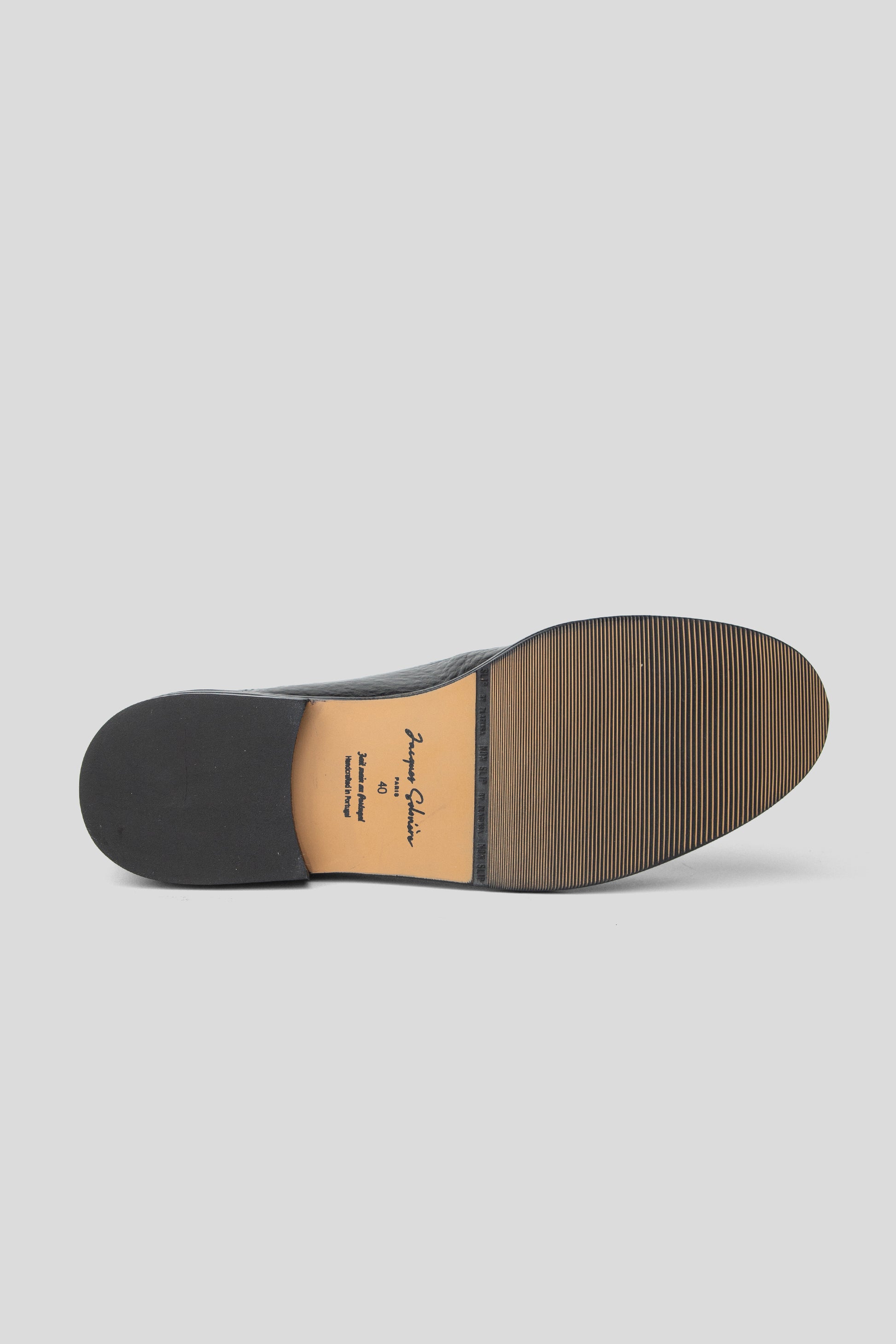 Jacques Soloviere SS26 Chris Black Jumbo Grained Calf Leather 6
