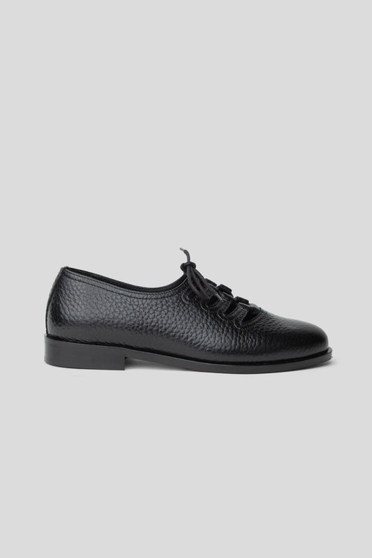 Steve - Black Jumbo Grained Calf Leather