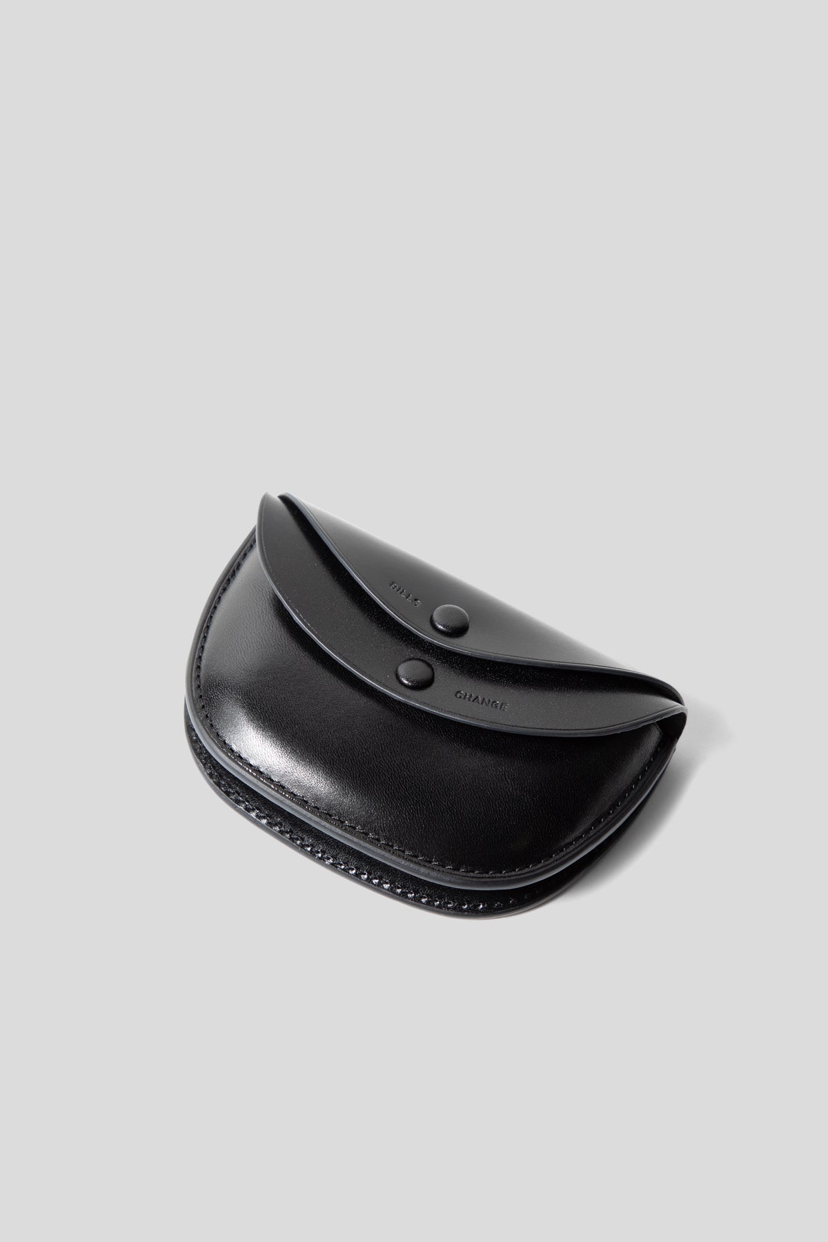 Kaptain Sunshine Small Round Wallet in Black