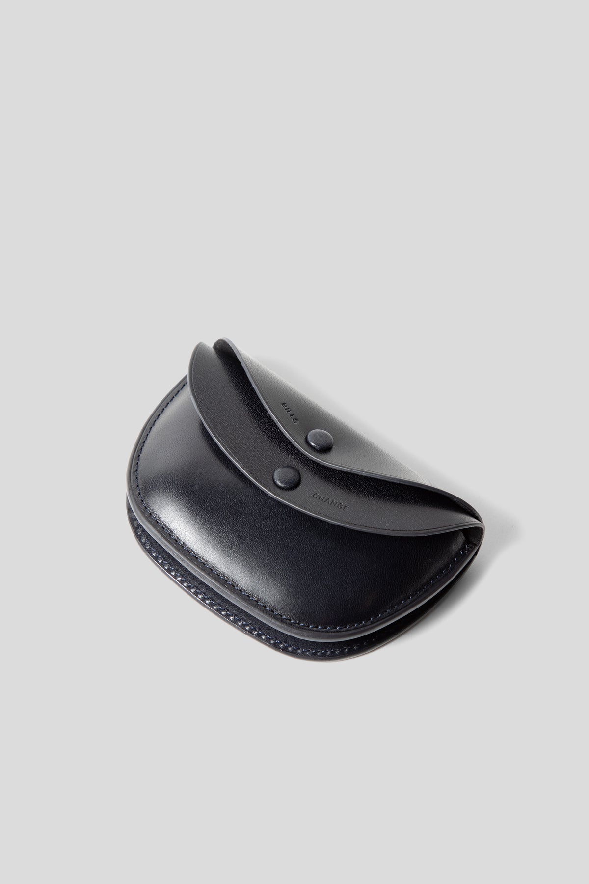Kaptain Sunshine Small Round Wallet in Navy