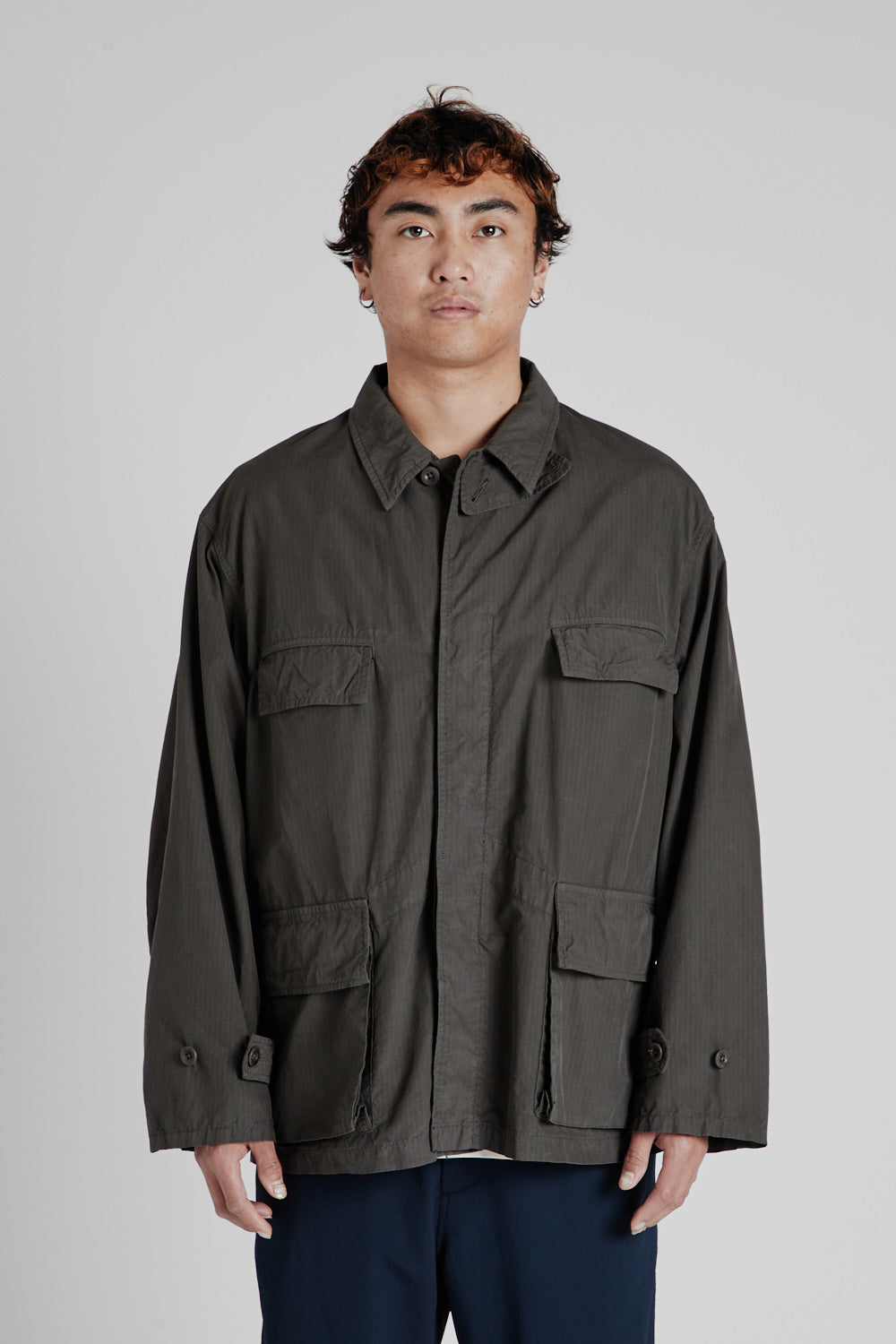 Kaptain Sunshine 43 French Military Jacket - Ink Black | Wallace ...