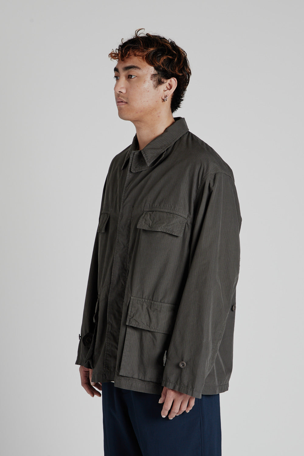 43 French Military Jacket - Ink Black